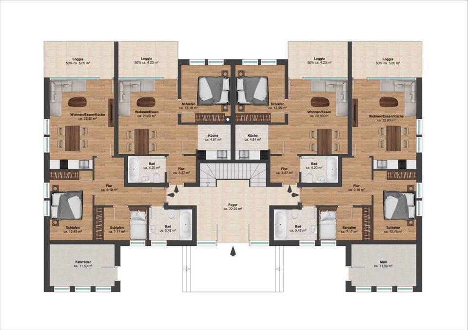 Kapitalanlage ! 12-Parteienhaus in schöner Siedlungslage von Bad Zwischenahn. Fest vermietet! in Bad Zwischenahn