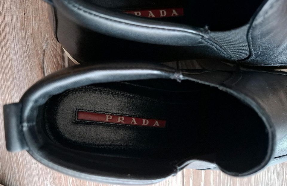 Prada  Stiefelette  Leder schwarz in Wittgert