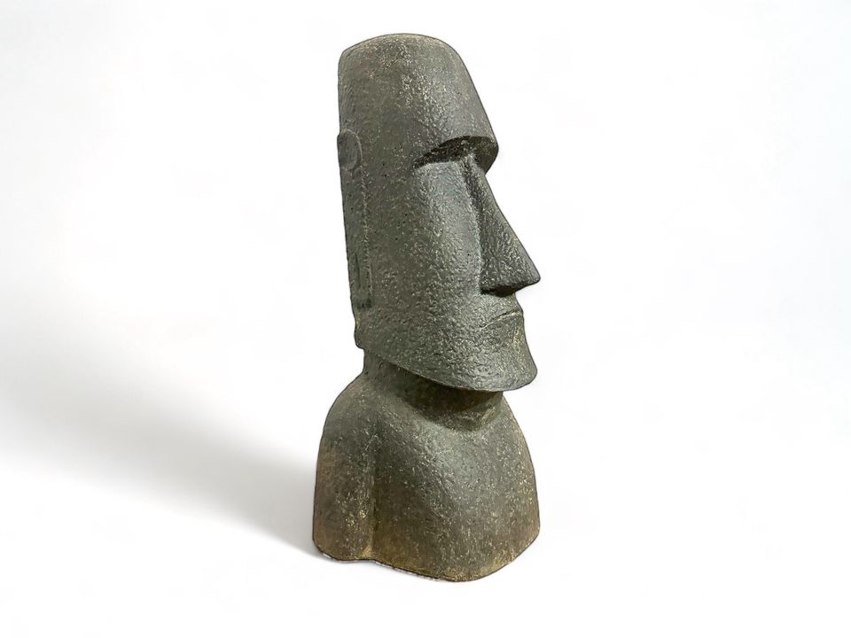 Moai Skulptur Rapa-Nui Statue aus Lavasand Stein Osterinsel Figur in Hüllhorst