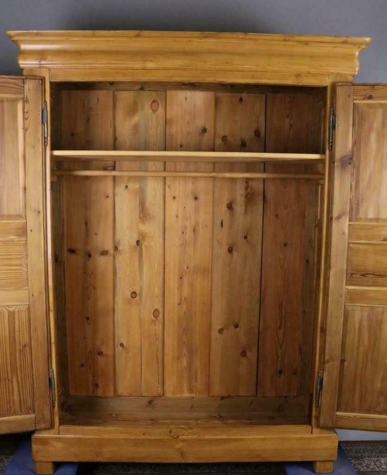 Antiker Biedermeier Schrank Weichholz um 1860  #12072 in Walldorf