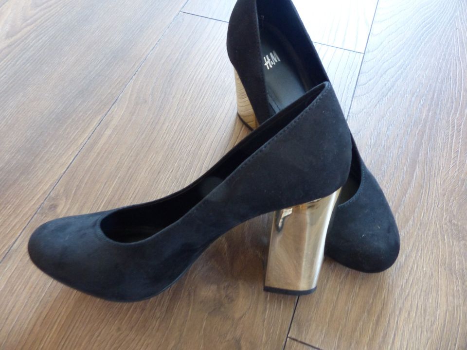 H&M Pumps Gold Schwarz 38 golden glanz in Dortmund