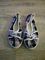 Damen Sommerschuhe kariert Glitzer Gr.37 - Preissenkung Brandenburg - Zossen-Waldstadt Vorschau