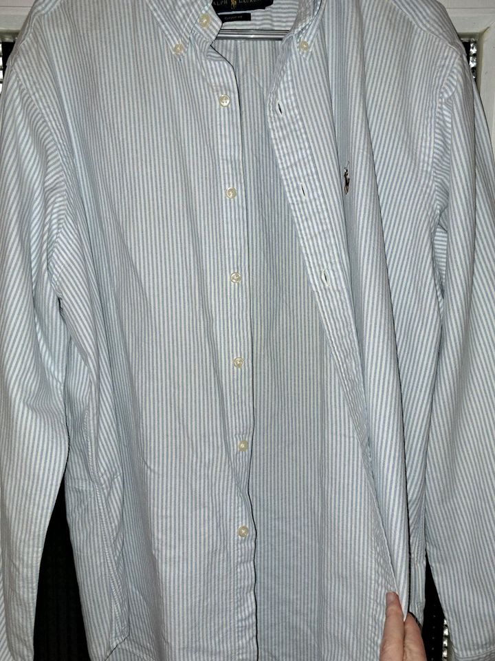 Ralph Lauren Oxford Shirt Gr. XL blau weiß in Nümbrecht