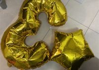Folienballon Zahl 3 und Stern Gold zu verschenken Schleswig-Holstein - Schwentinental Vorschau