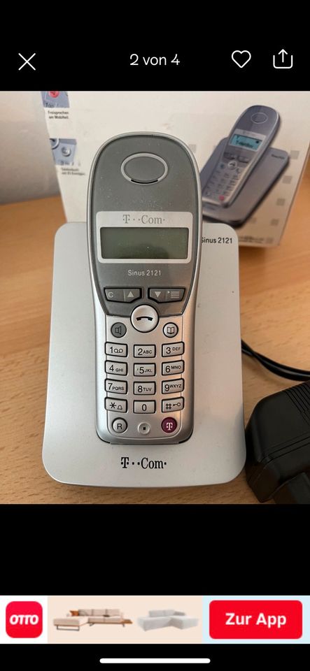 schnurloses Telefon für Einsteiger Sinus 2121 Telekom in Lauingen a.d. Donau