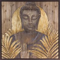 Die Faktorei "Buddha" Wandbild auf Holz gold/braun 120x120 cm Thüringen - Ronneburg Vorschau