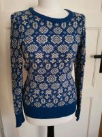 H&M Weihnachtspullover/ Winterpullover in blau/weiß Gr. S Stuttgart - Stuttgart-Nord Vorschau