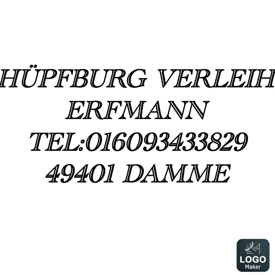 Hüpfburg Mieten 5x4 Meter in Damme