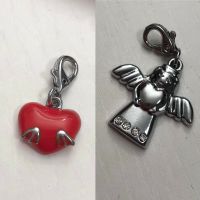 Charm Engel Herz Liebe Geschenk Anhänger Glitzer Schmuck Nürnberg (Mittelfr) - Südstadt Vorschau