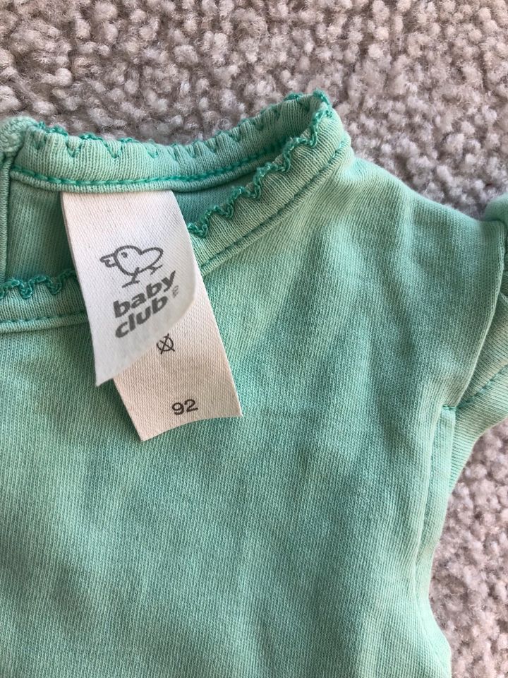 Süßer Jumpsuit Einteiler Romper Hase Eis Sommer 92 mint türkis in Gilching