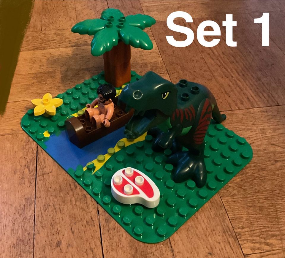 Lego DUPLO Dino T Rex Triceratops Langhals Pterodaktylus Saurier in Timmendorfer Strand 