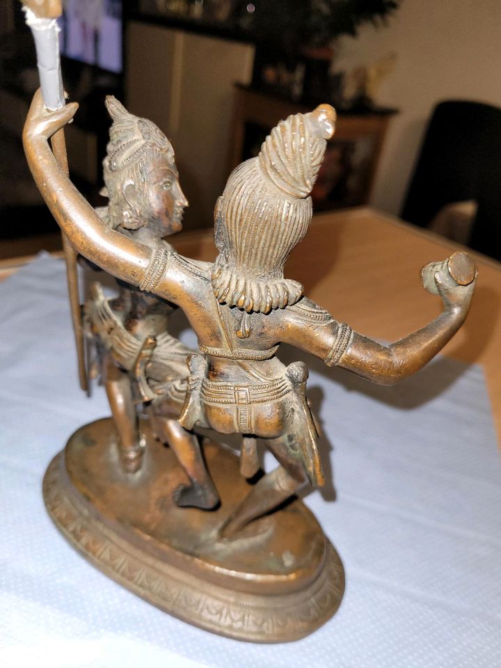 Indischen Paar tanzend,Kupfer Skulptur/Figuren in Karlsfeld