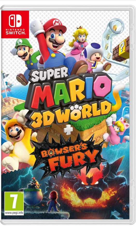 Super Mario 3D Wörld+Bowser Nintendo Switch "sehr guter Zustand" in Zarrentin