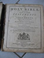 Antike Bibel ledergebunden Edinburgh 1805 Holy Bible Nordrhein-Westfalen - Saerbeck Vorschau