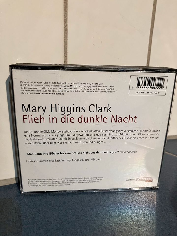 Thriller Hörbuch | Flieh in die dunkle Nacht | Mary Higgins Clark in Wittingen