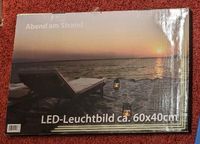 LED Leuchtbild "Abend am Strand", ca. 60x40, neu Niedersachsen - Nienhagen Vorschau