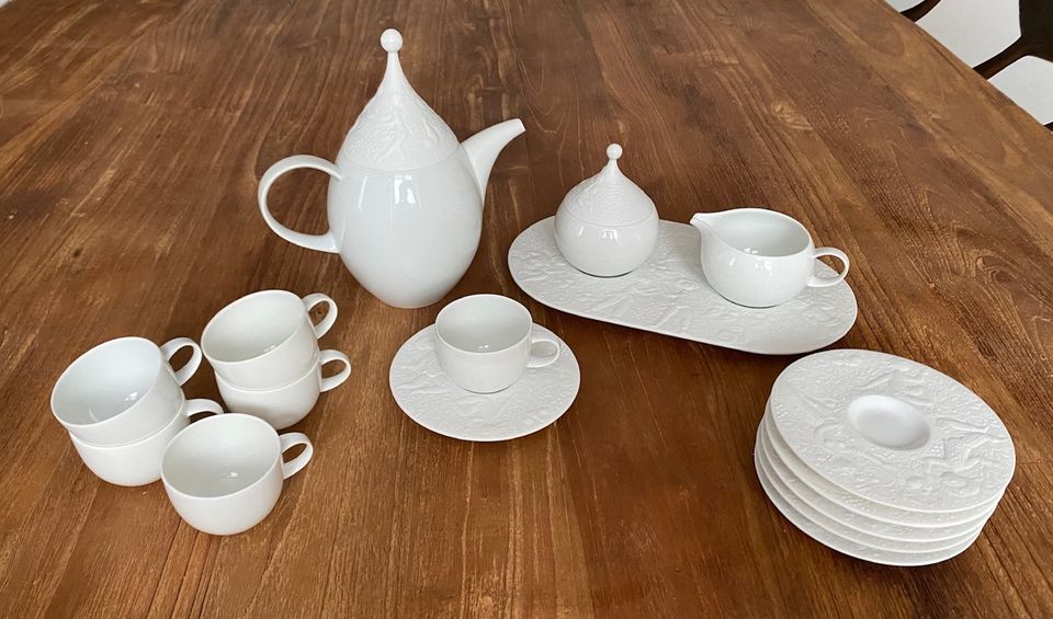 Rosenthal „Zauberflöte“ Mokkaservice 6 Pers. *NEU* Sammlerstück in Veitshöchheim