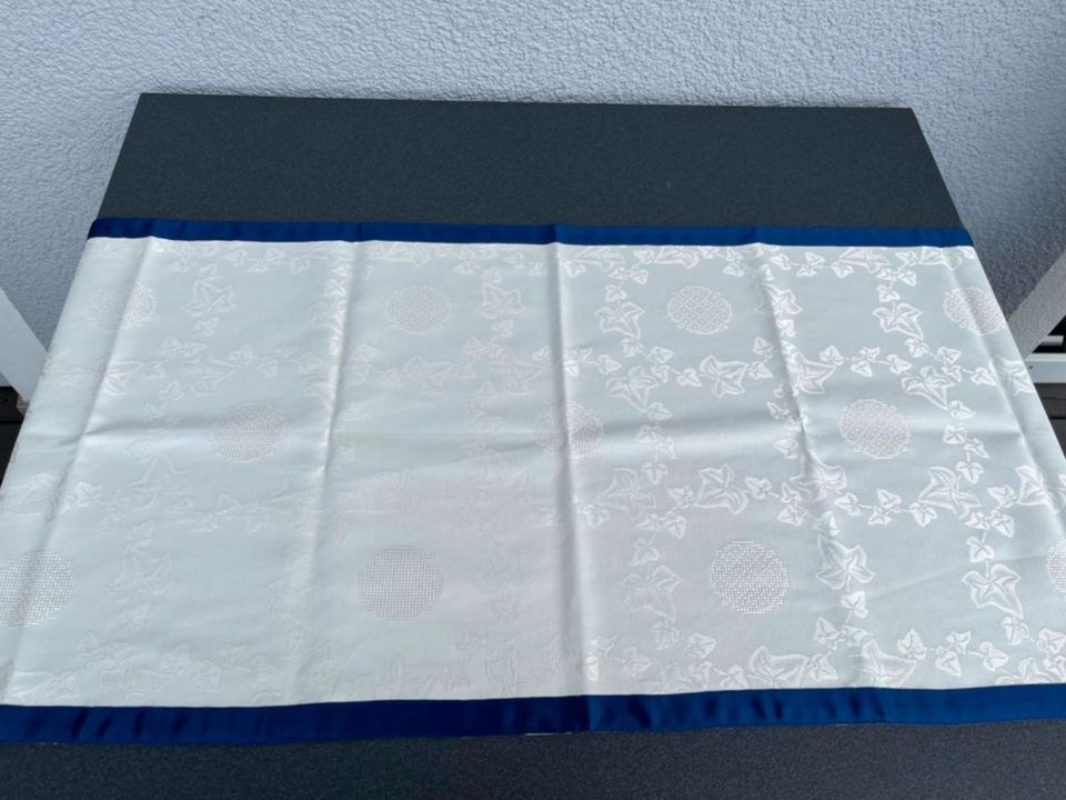 Tischläufer 165 x 50 cm beige blau in Nalbach