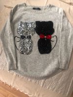 Pullover Katzen Pailletten Glitzer Wollpullover Bayern - Ehingen Vorschau