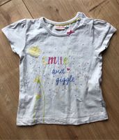 T-Shirt smile and giggle Schulterknöpfe Gr 86 Hessen - Hammersbach Vorschau