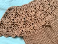 Stricktop Lochstrick Wollpullover Hippie Vintage Boho camel Leipzig - Knautkleeberg-Knauthain Vorschau