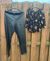 Damen-Kunstlederhose Größe L /Damenbluse Größe 40 von H&M Nordrhein-Westfalen - Heinsberg Vorschau