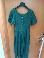 Leinenkleid dunkelgrün mit Seitenschlitzen Gr.S Baden-Württemberg - Schiltach Vorschau