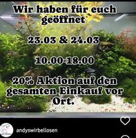 Aquaristik Shop geöffnet, samstag 23.03.-Sonntag 24.03. 10-18 Uhr Niedersachsen - Selsingen Vorschau