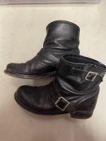 Apple of Eden Biker Boots 39 Leder schwarz Frankfurt am Main - Kalbach Vorschau