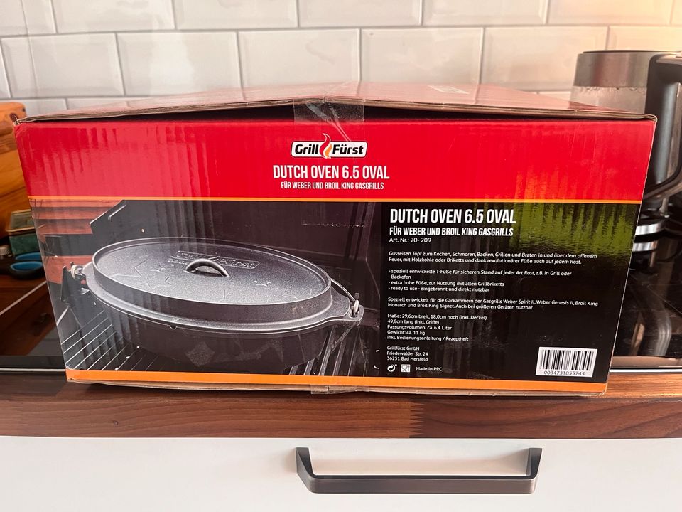 Dutch Oven 6,5l oval für Grills in Hude (Oldenburg)