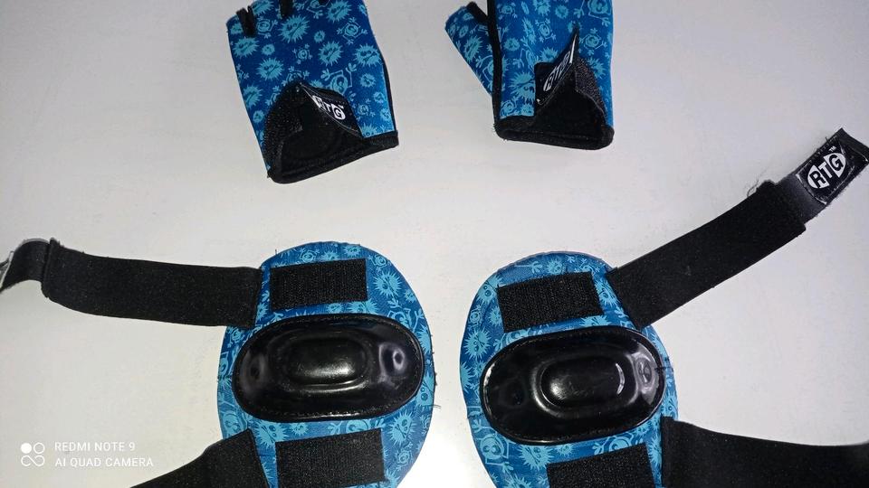 Knieschoner Ellenbogenschoner Kinder Handschoner Handschuhe in Schmelz