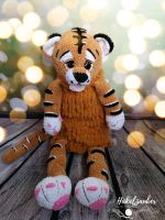 Pyjamatasche Tiger, gehäkelt, Amigurumi Bayern - Augsburg Vorschau