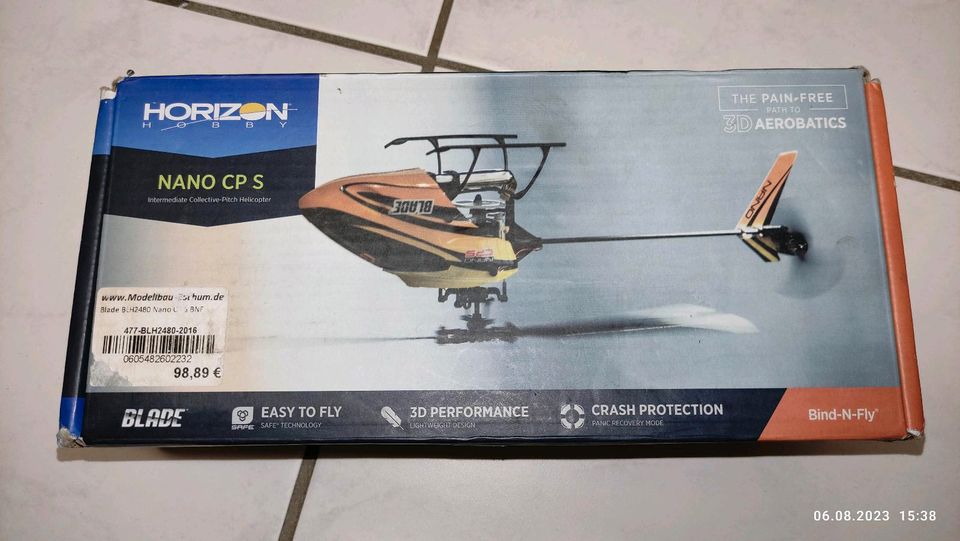 Horizon Hobby Nano CP S 3D Hubschrauber in Steinenbronn