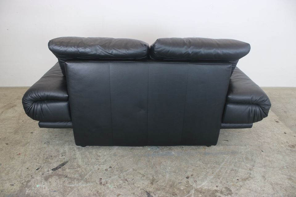 Rolf Benz Modell AK Schwarz Leder Zweisitzer Couch Sessel Vintage in Berlin