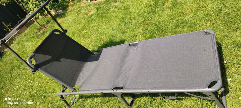 Alu-Dreibeinliege mit Sonnenschutz und Auflage, grau in Baden-Württemberg -  Aldingen | eBay Kleinanzeigen ist jetzt Kleinanzeigen