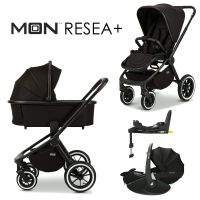 Moon RESEA+ - 4in1 Kinderwagen-Set - Black - inkl. Babywanne + Sportsitz + Maxi-Cosi Pebble 360 Pro 2 + FamilyFix 360 Pro + XXL-Zubehörpaket - NEU Hessen - Fulda Vorschau