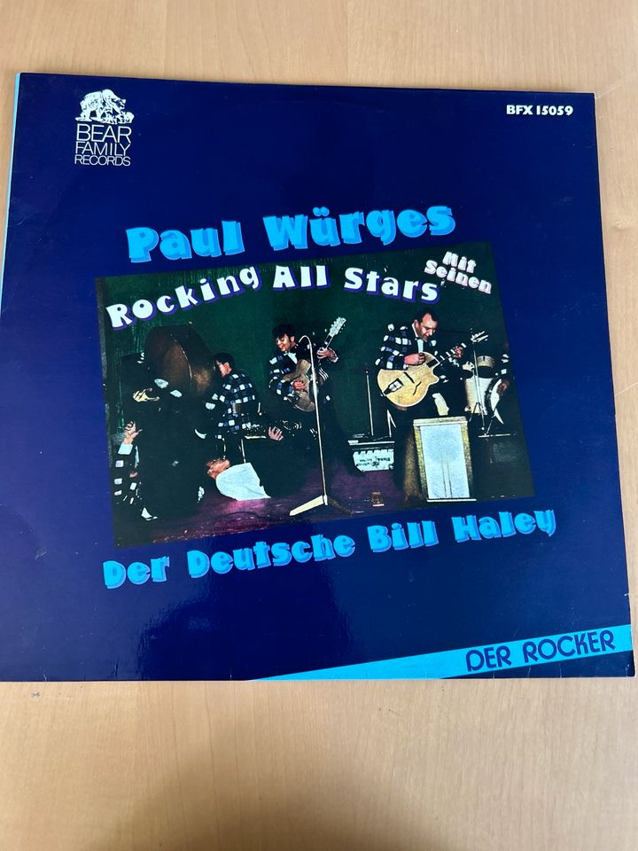 Paul Würges  Mit seinem Rocking All Stars Vinyl , mit Autogramm in Finsterwalde