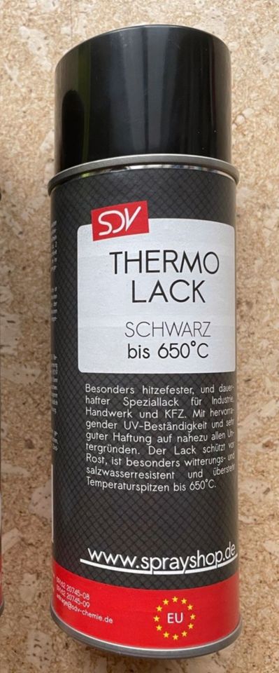 1 Dose SDV-Thermolack schwarz in Mühldorf a.Inn