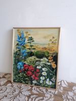 Meisterhaftes Gemälde Blumenwiese Ölgemälde Handarbeit München - Bogenhausen Vorschau
