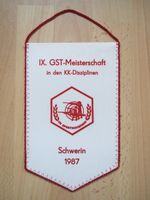 Wimpel GST Meisterschaft Sportschiessen Schwerin 1987 DDR Sachsen-Anhalt - Schönebeck (Elbe) Vorschau