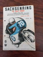 Programmzeitschrift Sachsenring 1968 Sachsen - Pegau Vorschau