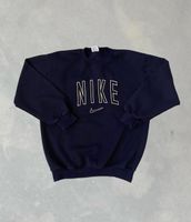 Nike Vintage Sweater blau weiß Gr XL 90s embroided Made in USA Nordrhein-Westfalen - Krefeld Vorschau