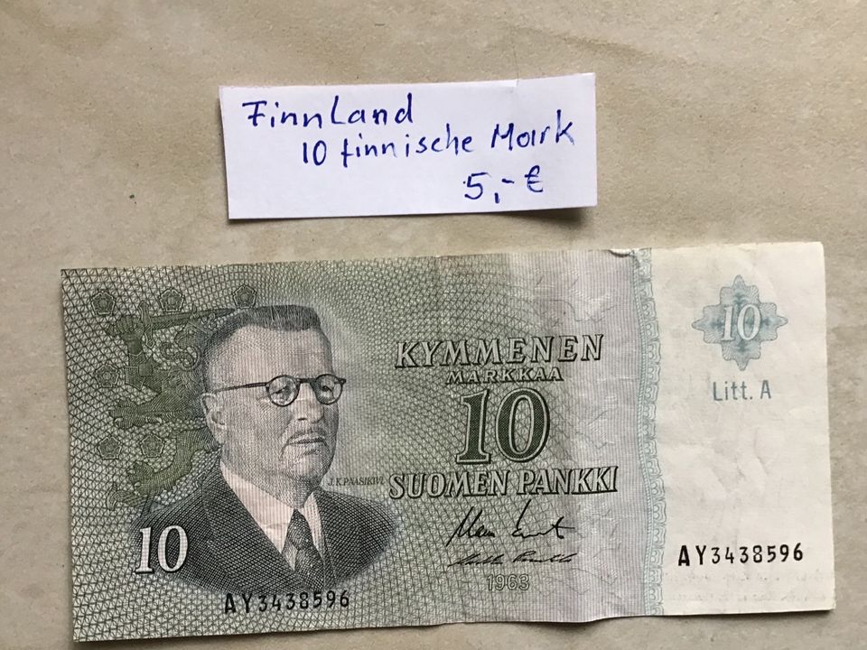 Verschiedene alte Banknoten, den Rest den ich noch habe in Kamp-Lintfort