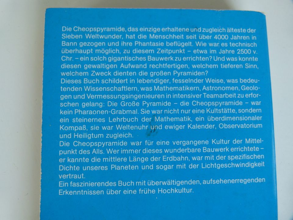 Cheops Pyramide Geheimnisse Zentrum Wissen Ägypten TB in Blomberg