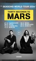 30 Seconds To Mars - Stehplatz Vorn x 2 (Eur180) 19May24 München München - Ramersdorf-Perlach Vorschau
