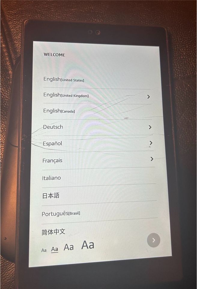 Amazon Fire HD 8  8.Generation mit Displayschaden in Tramm