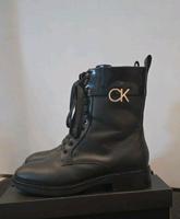 Neuwertig Calvin Klein Damen 40 Combat Stiefel Stiefeletten Boots Häfen - Bremerhaven Vorschau