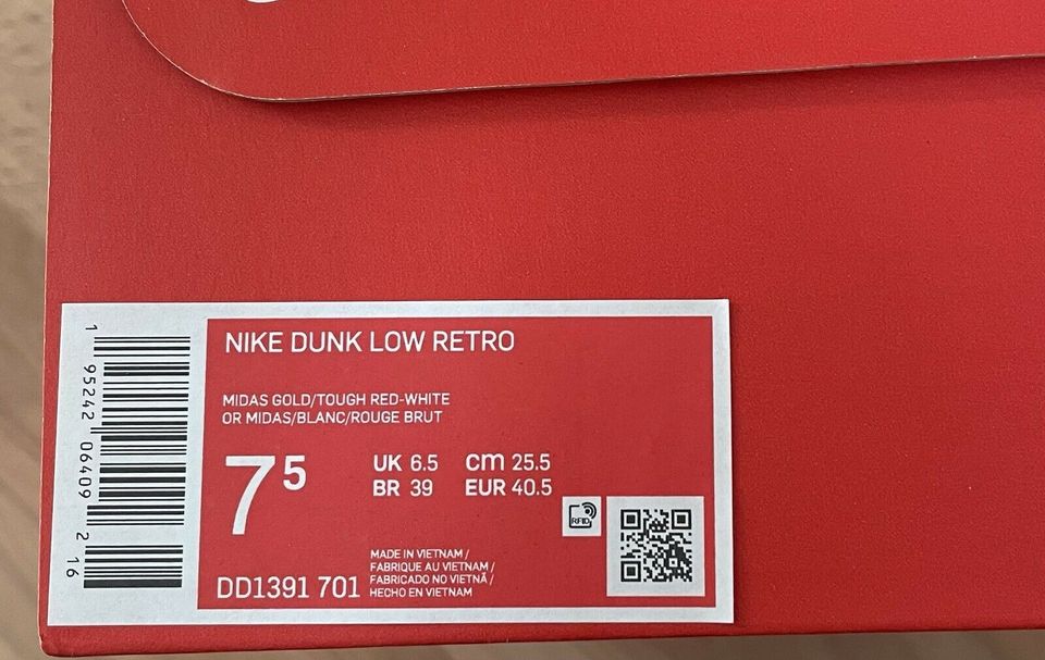 NIKE DUNK LOW RETRO Gr.40.5 Neu in Essen