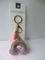 NEU, Strass-Schlüssel-/Taschenanhänger "Regenbogen", gold/rosa Rheinland-Pfalz - Mainz Vorschau