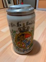 Bier-, Maßkrug mit Zinndeckel, "Gott mit Dir Du Land der Bayern" Bayern - Heroldsberg Vorschau